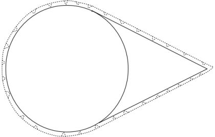 Knight's helmet 1 - diagram showing the top of helmet