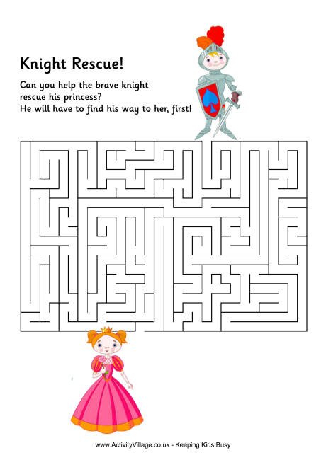 Knight rescue maze 2