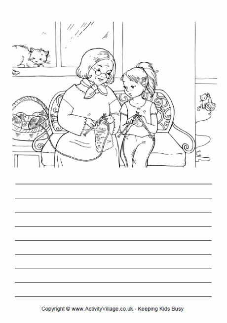 Knitting with grandma story paper Knitting with grandma story paper