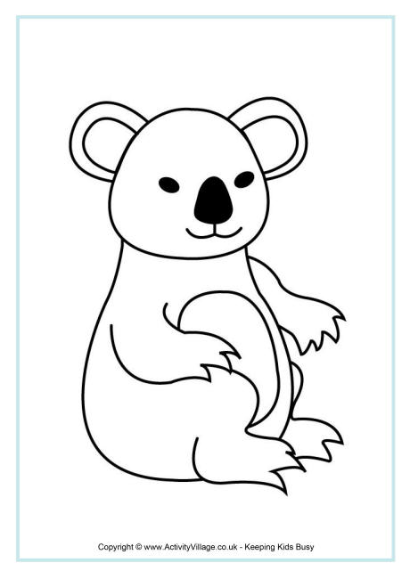 Download Koala Colouring Page 4