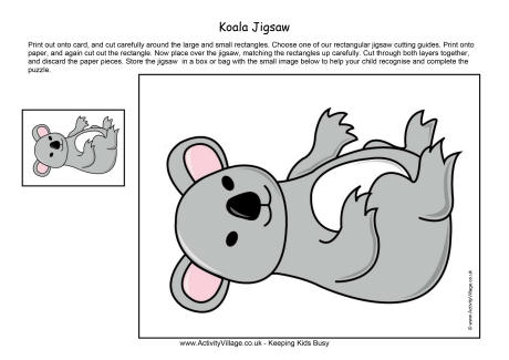 Koala jigsaw Koala jigsaw