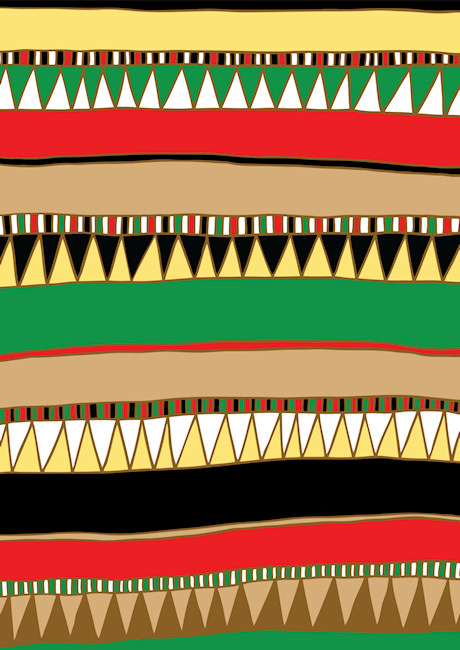 Kwanzaa Arty Stripes Scrapbook Paper Kwanzaa Arty Stripes Scrapbook Paper