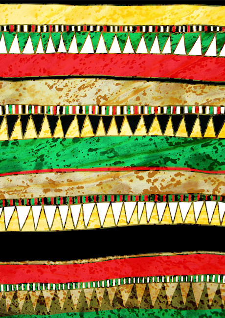 Kwanzaa Arty Stripes Textured Scrapbook Paper