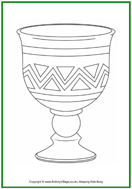 Kwanzaa colouring page - unity cup