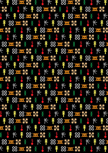 Kwanzaa Icons Scrapbook Paper