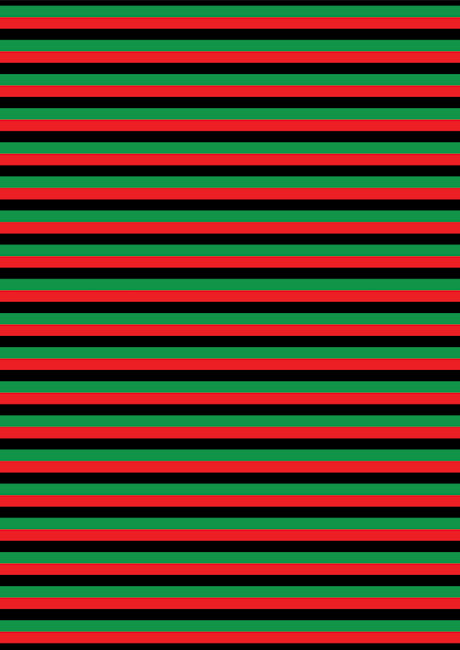 Kwanzaa Narrow Stripes Scrapbook Paper