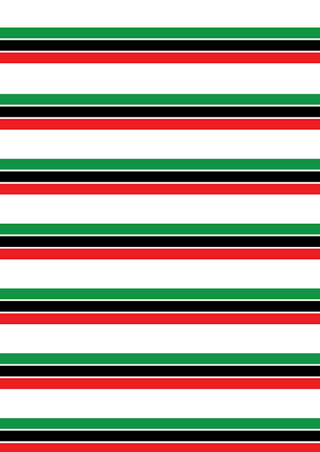 Kwanzaa Wide Stripes Scrapbook Paper