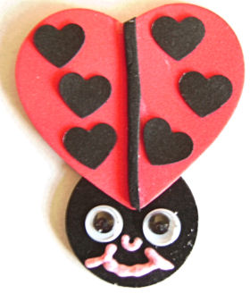 ladybug magnet craft