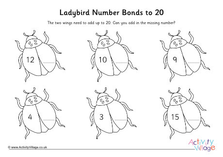 Ladybird Number Bonds To 20