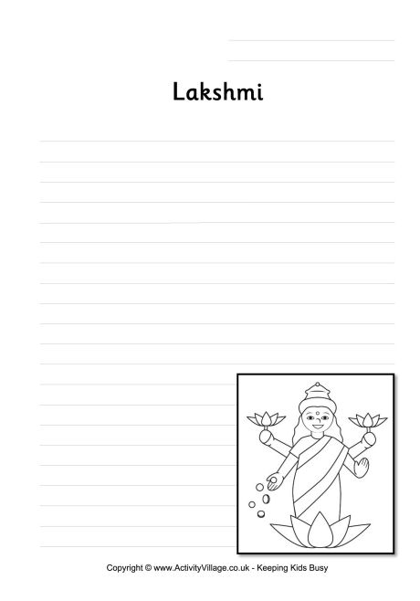 Lakshmi writing page