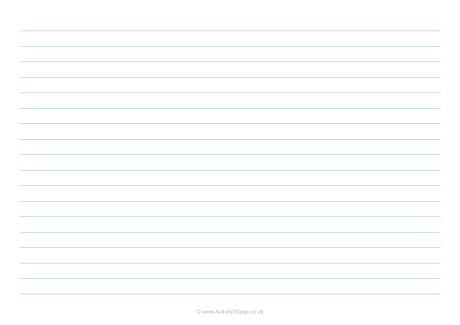 Landscape ruled paper