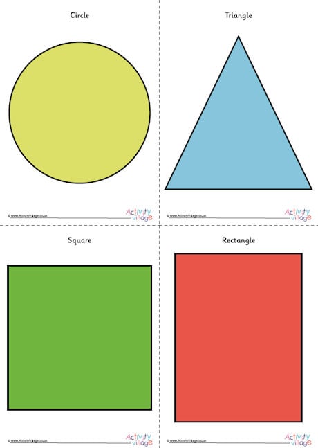 Large Printable 2D Shapes