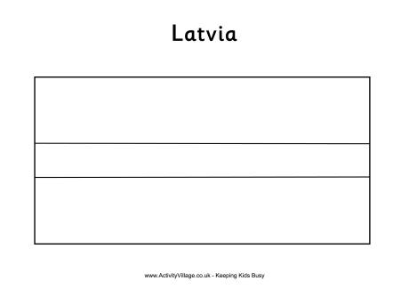 Latvia colouring flag