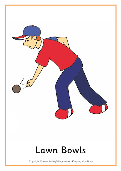 Lawn bowls poster