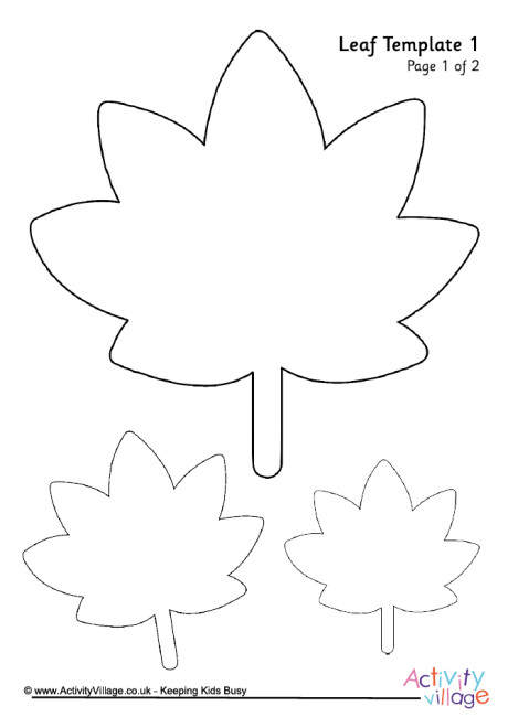 Leaf Template 1