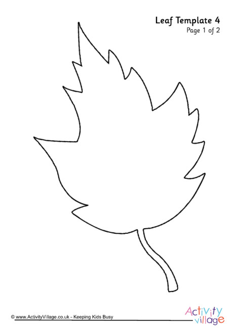 Leaf template 4