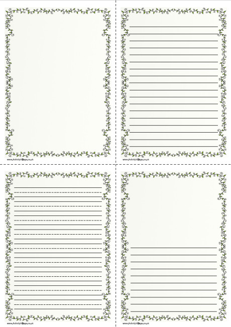 Leafy Doodle Writing Frame