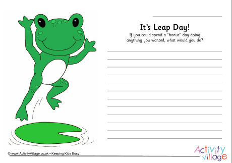 Leap day worksheet 