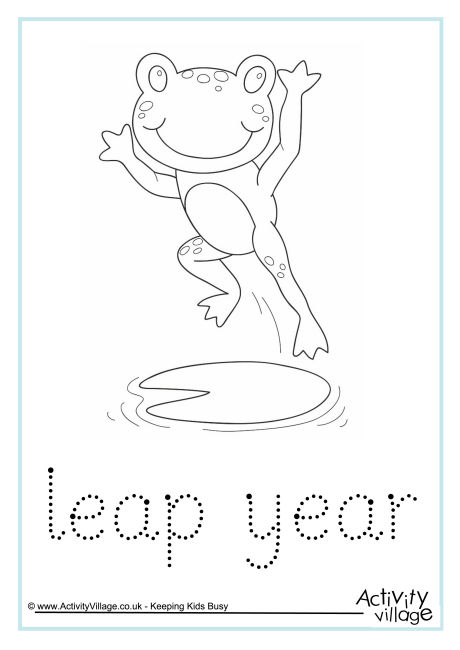 Leap Year word tracing