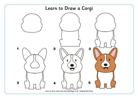 Learn to draw a corgi