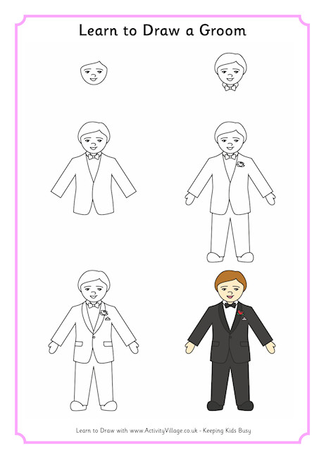 Learn To Draw A Groom Learn To Draw A Groom