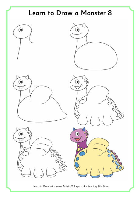 Learn to Draw a Monster 8