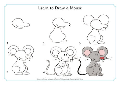 Learn to draw a mouse