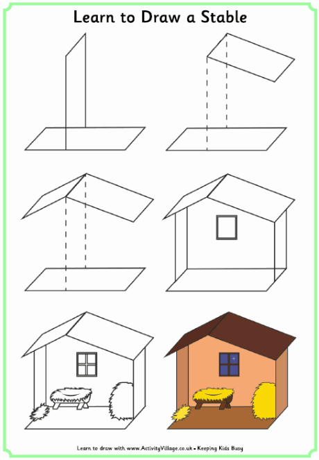 Learn to draw a stable