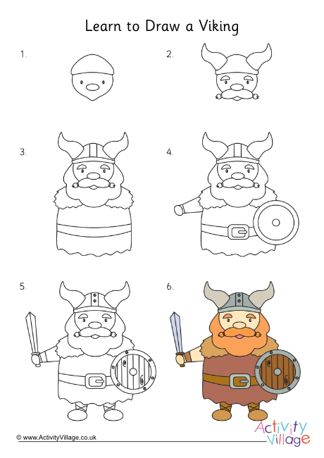 Learn to draw a Viking Learn to draw a Viking