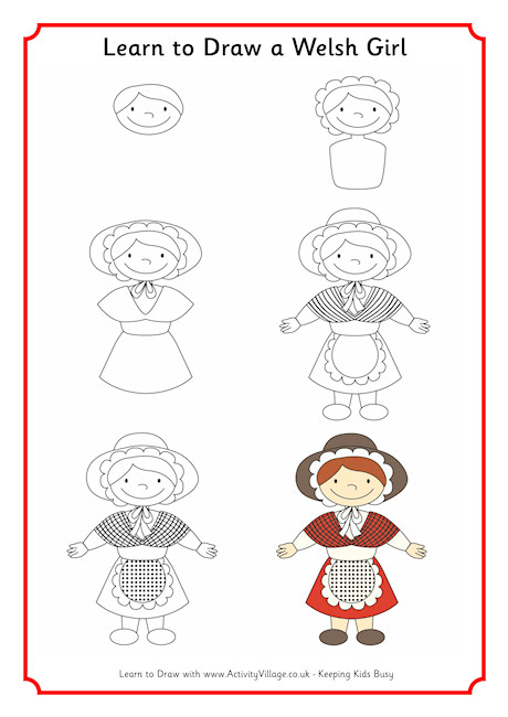 Learn to Draw a Welsh Girl