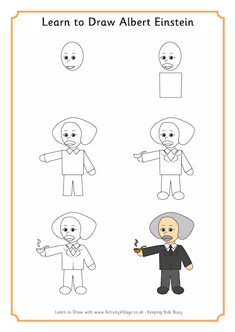 Learn To Draw Albert Einstein