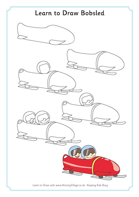 Learn to draw bobsled