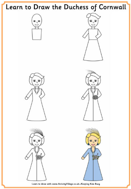 Learn to draw duchess of cornwall