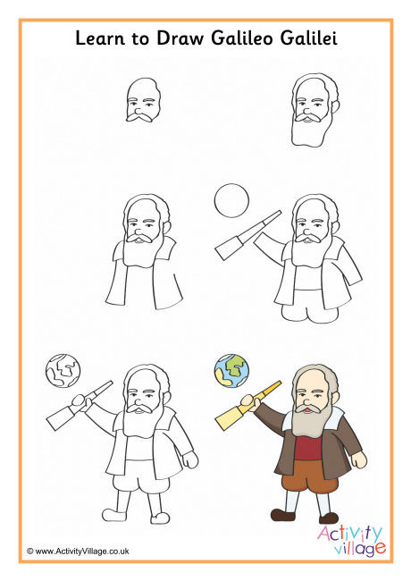 Learn to Draw Galileo Gallilei