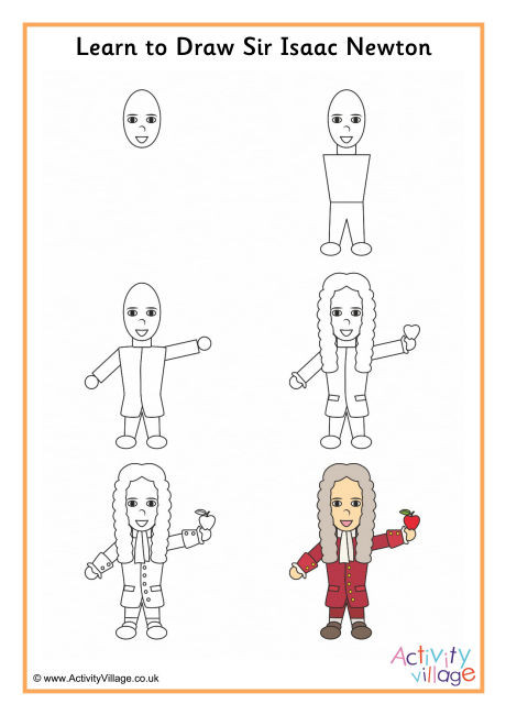 Learn To Draw Isaac Newton