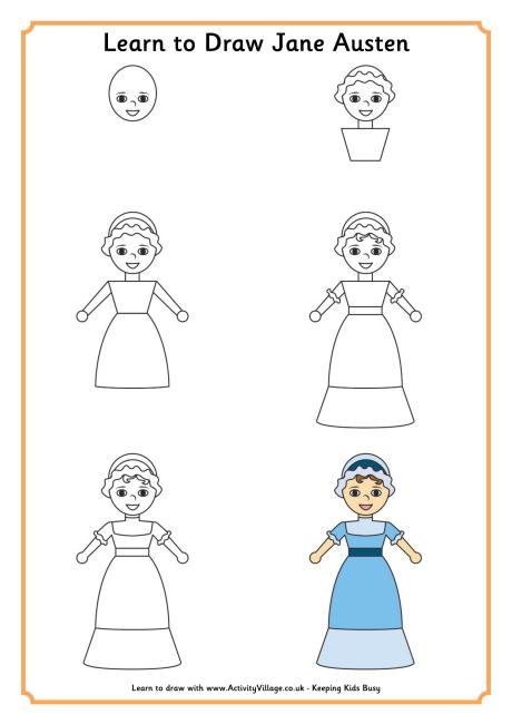 Learn to draw Jane Austen