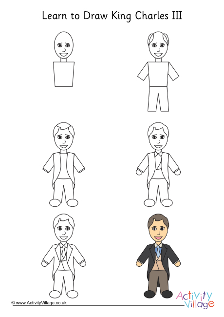 Learn to draw King Charles III