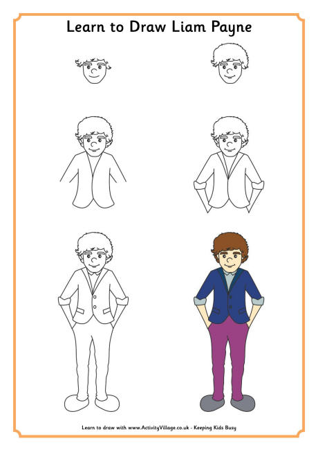 Learn to draw Liam Payne