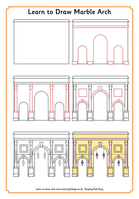 Learn to draw marble arch