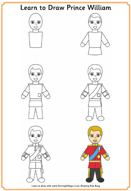 Learn to draw Prince William