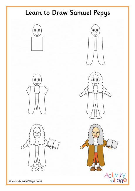 Learn To Draw Samuel Pepys