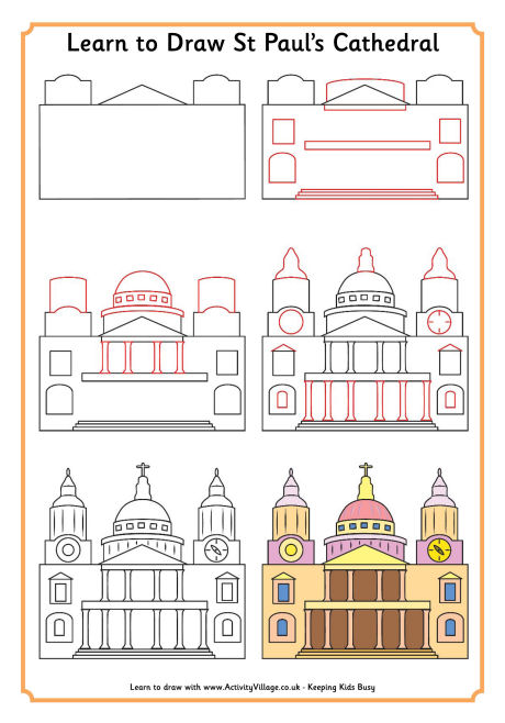 Learn to draw St Paul's cathedral