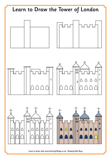 Learn to draw the tower of London