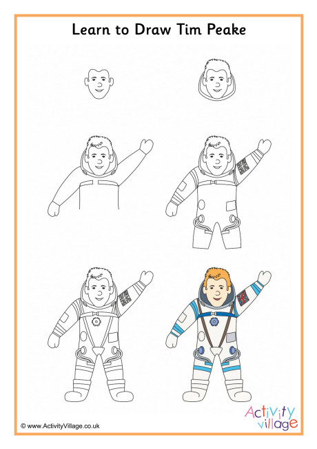 Learn to Draw Tim Peake