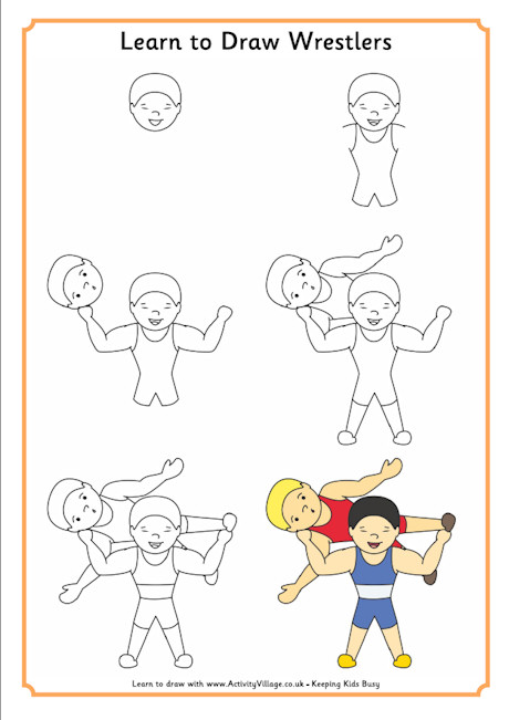 Learn to draw wrestlers Learn to draw wrestlers