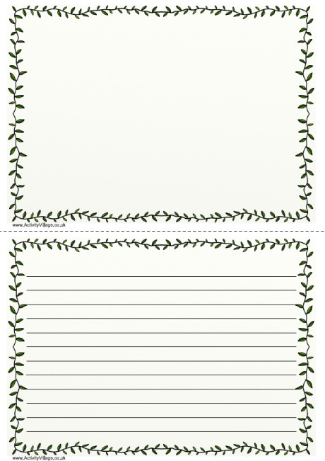 Leaves Writing Frame 2 Leaves Writing Frame 2