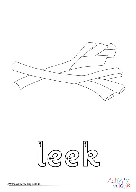 Leek Finger Tracing Leek Finger Tracing