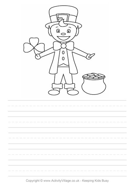 Leprechaun story paper