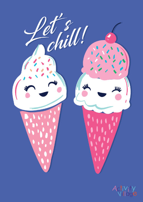 Let's chill poster