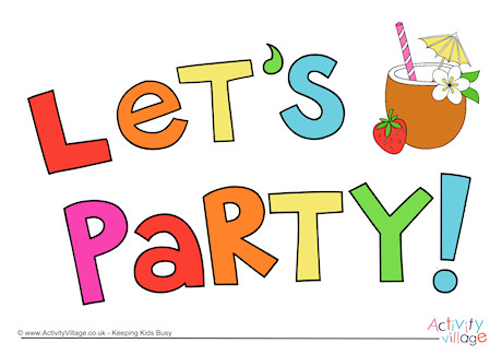 party sign